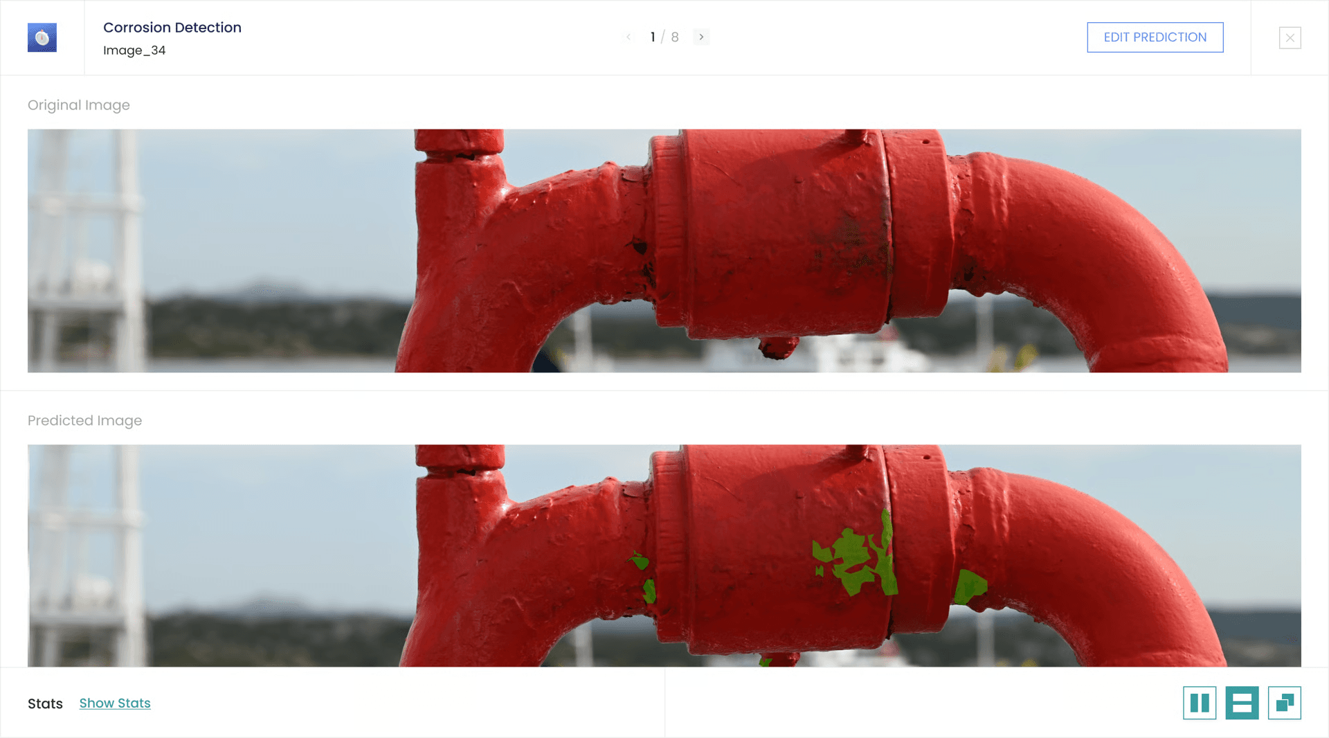 Horizontal comparison view for wide landscape images